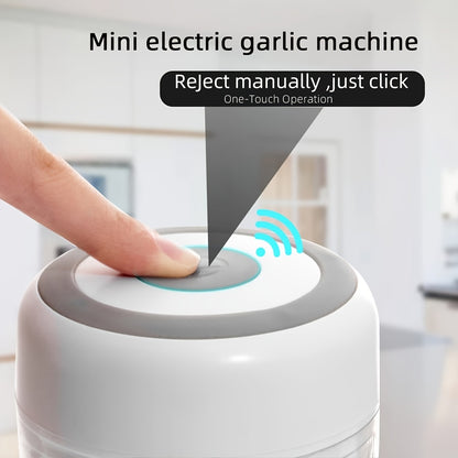 1 piece 250ml USB Rechargeable Garlic Mixer and Electric Shredder - Small Automatic Cooking Machine for Multi-Scene Use - Available in Various Colors