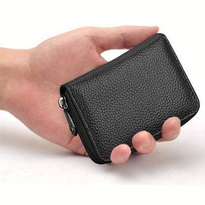 PU Leather Card Holder (New) Mini Card Holder, 22 Card Slots Business Card Case Purse Credit Card Holder Wallet