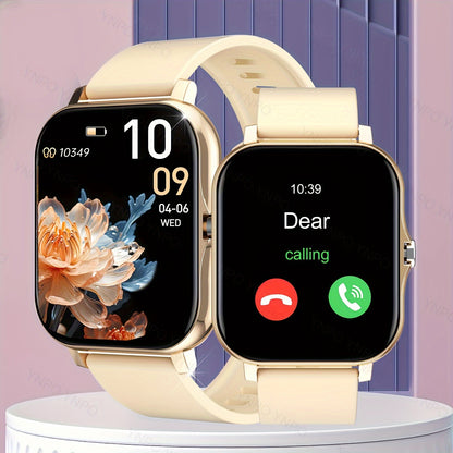 New Smart Watch With Wireless Calling/receiving, Multiple Sports Modes, Camera Control, Message Notification, Borderless Ultra-thin Design, Suitable For Android And IPhone, Unisex As A Gift