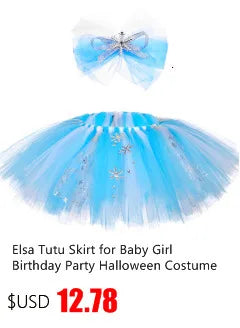 Cookie Monster Girls Tutu Skirt Set Fluffy Blue Kids Girls Tulle Skirt Children Birthday Party Skirt Tutu Girl Halloween Costume