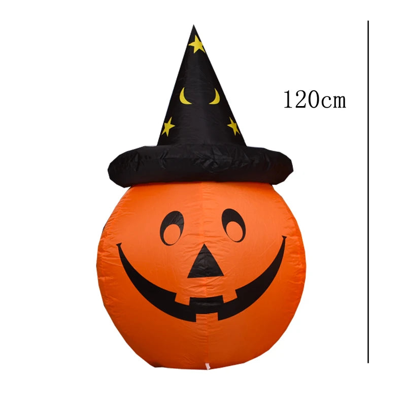 Giant Halloween Inflatable LED Lighted Decoration Pumpkin Ghost Grim Reaper Scary Holloween Party Decor Outdoor Inflatable Toys