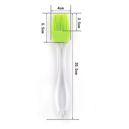 Silicone Spatula Barbeque Brush Heat Resistant Oil Condiment Brushes Cream Brushes Portable Bar Cake Baking Tools Kitchen Gadget