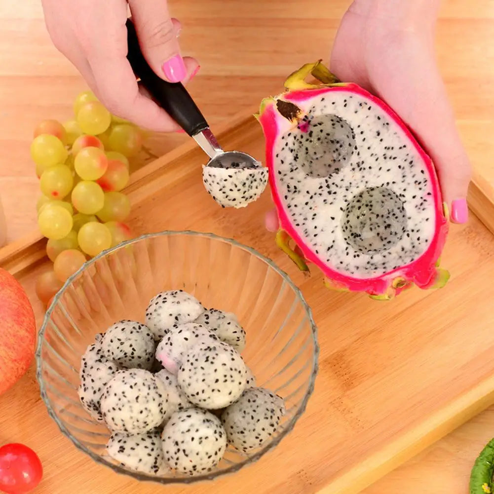 Kitchen Gadgets Double-Headed Multi-purpose Watermelon Digger Fruit Spoon Digging Ball Spoon Kitchen Accessories Stainless Steel