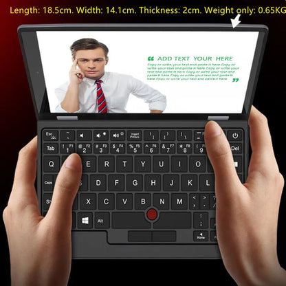 7 Inch Mini Laptop N4000 Notebook Touch Screen Portable Netbook Windows 10 Mini PC Micro Computer Bluetooth 4.2 12GB 1TB