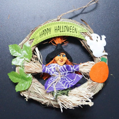 2017 Fashion Holloween Door Hanging Decoration, Wizard and Pumpkin Style