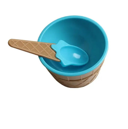 Ice Cream Bowl Spoon Wonderful Gift Children Love Dessert Ice Cream Bowls Cup Kitchen Accessories Dinning Tool Container Holder