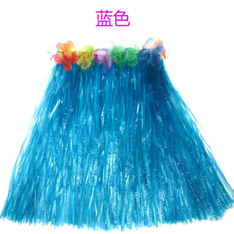 Halloween Performance Props Children's Adult Hawaiian Hula Costume Show Set Custom Straw Cosplay Dresses Holloween Party Supply