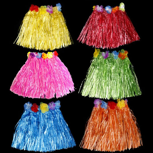 Halloween Performance Props Children's Adult Hawaiian Hula Costume Show Set Custom Straw Cosplay Dresses Holloween Party Supply