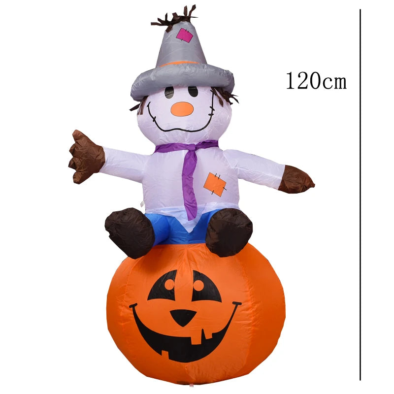 Giant Halloween Inflatable LED Lighted Decoration Pumpkin Ghost Grim Reaper Scary Holloween Party Decor Outdoor Inflatable Toys