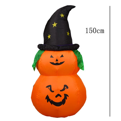 Giant Halloween Inflatable LED Lighted Decoration Pumpkin Ghost Grim Reaper Scary Holloween Party Decor Outdoor Inflatable Toys