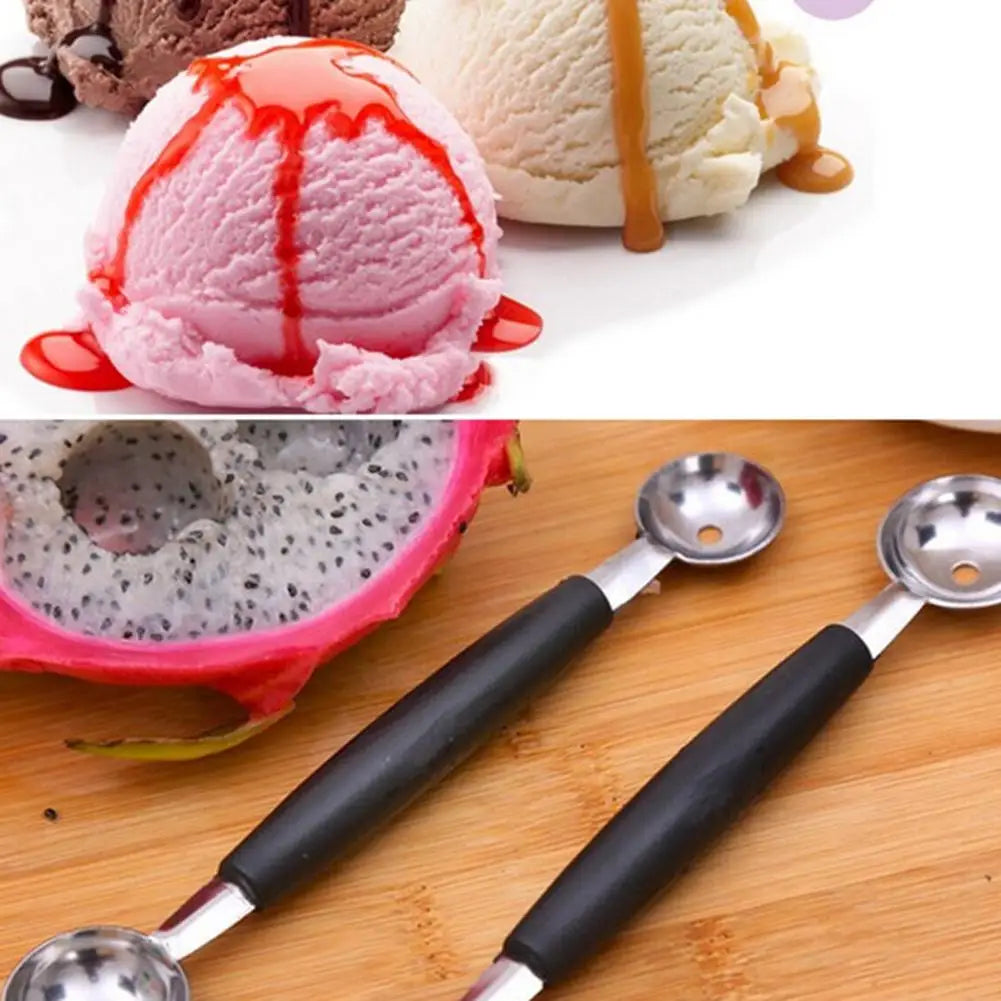 Kitchen Gadgets Double-Headed Multi-purpose Watermelon Digger Fruit Spoon Digging Ball Spoon Kitchen Accessories Stainless Steel