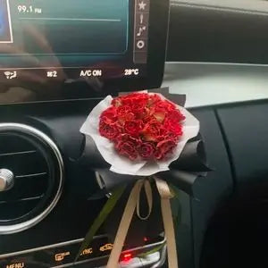 Mini Bouquet Car Decoration Interior Auto Outlet Perfume Clip Flavor Car Aroma Diffuser Dried Flower Car Accessories Girls Gift