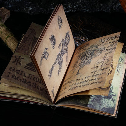 New Necronomicon Dark Magic Book Demon Evil Dead Summon Book Altar Ceremony Prop Book Halloween Living Room Desktop Decoration