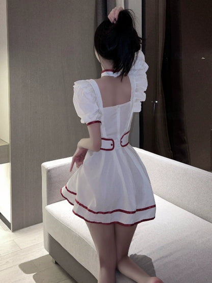 Cute Nurse Sister Pure Desire Wind Dress Cosplay Uniform Suit Halloween Sexy Internet Celebrity Streamer Clothing