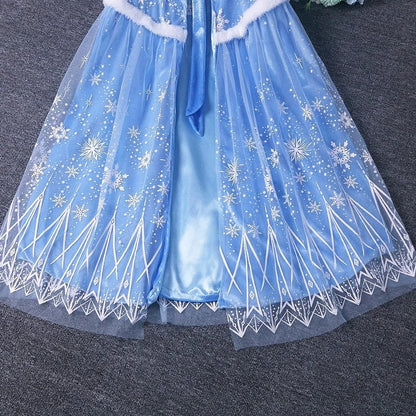 Elsa Frozen Princess Dress Children's Cloak