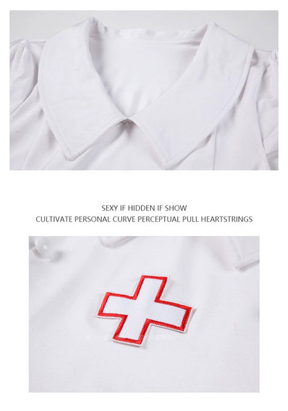 Halloween Nurse Cosplay Nightclub Anchor Uniform