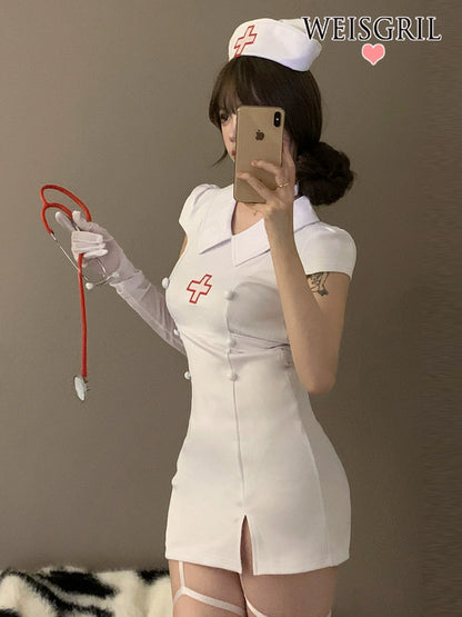 Little Nurse Dark Halloween Maid Uniform