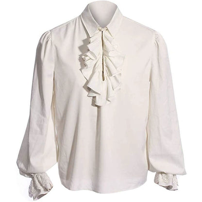 Vampire Artsy Revival Fashion Victorian Shirt Steampunk Ruffles Medieval Halloween Costume