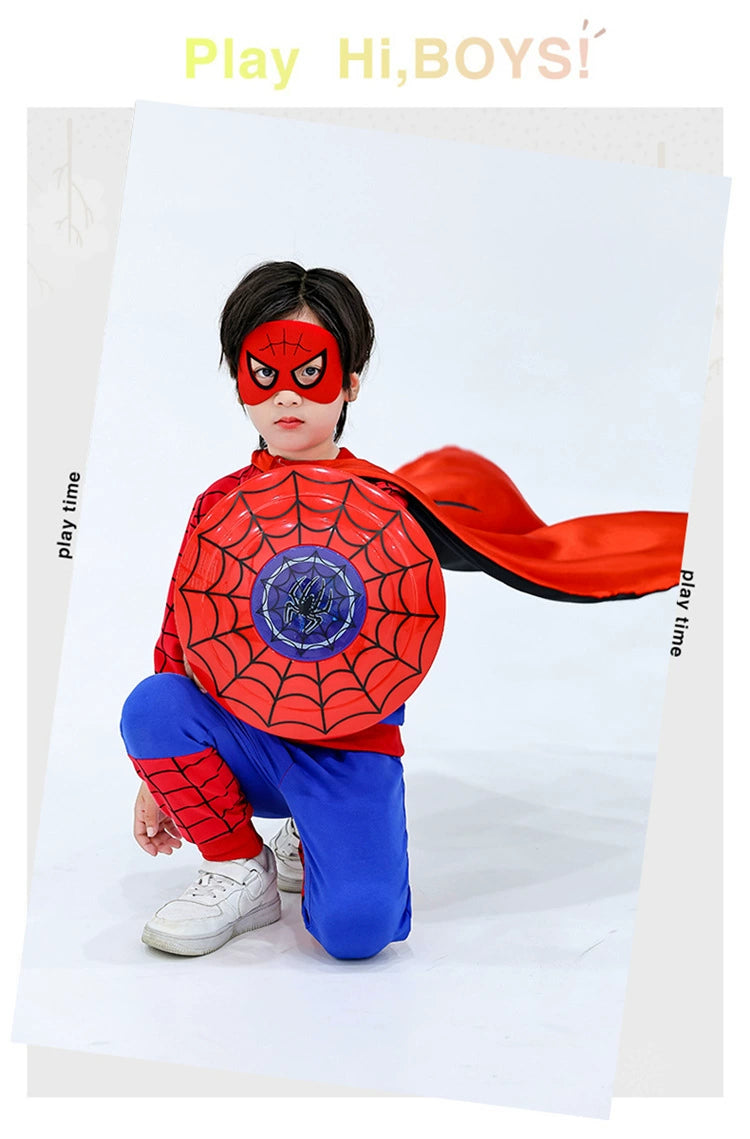 Children's Halloween Spider-Man Autumn Cartoon Sweatshirt