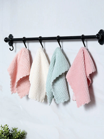 Double-Sided Household Coral Fleece Lint-Free Handy Gadget Dishcloth