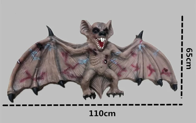 Vampire Bat Halloween Whole Toy Dress up Horror Wall Hanging Props Bar Haunted House Room Escape Decorations