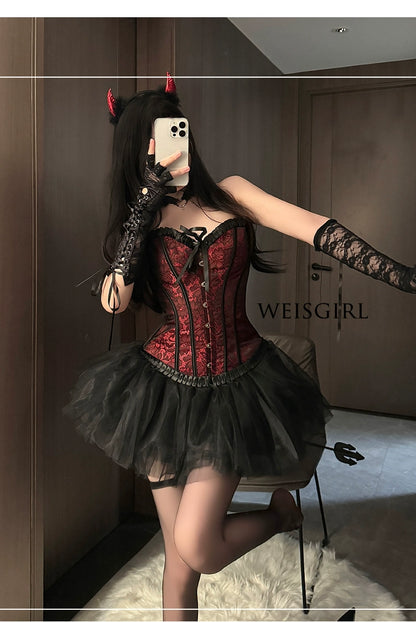 Adult Lady like Woman Cosplay Halloween Cat Maid Uniform