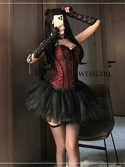 Adult Lady like Woman Cosplay Halloween Cat Maid Uniform