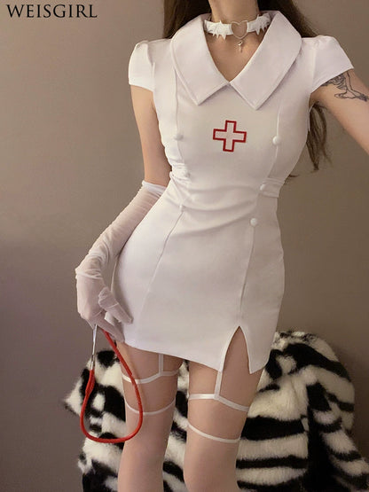 Little Nurse Dark Halloween Maid Uniform