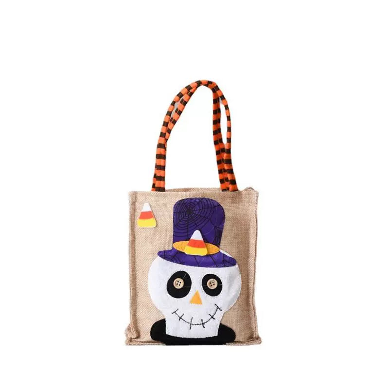 Halloween Handbag Non-Woven Handbag Candy Bag Ghost Festival Pumpkin Bag Decoration Props Gift Bag