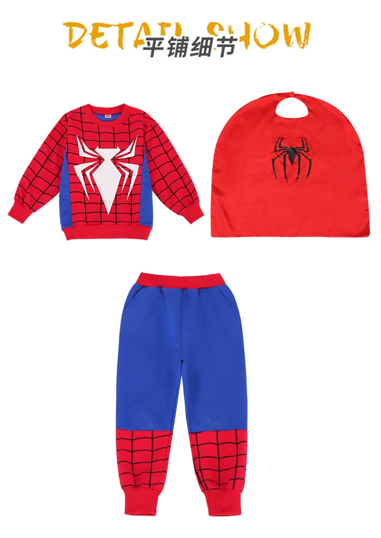 Children's Halloween Spider-Man Autumn Cartoon Sweatshirt