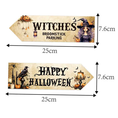 Halloween Party Courtyard Signs