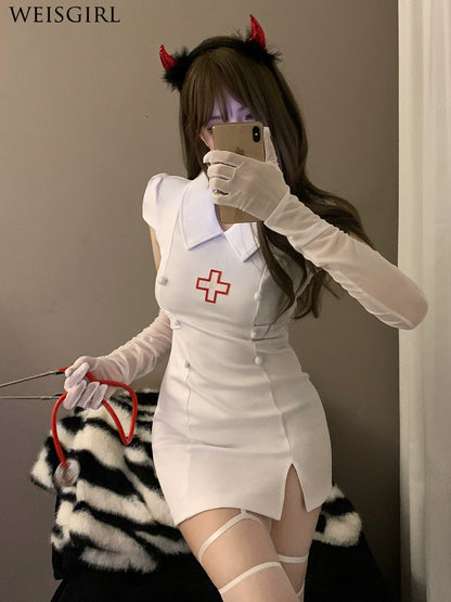 Little Nurse Dark Halloween Maid Uniform