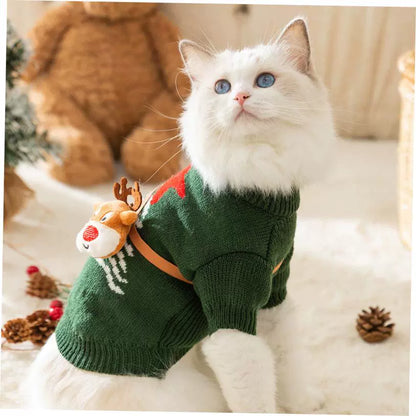 Cat Christmas Sweater Dog Halloween Pet Dressing Halloween Dog Clothes