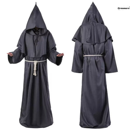 Halloween Adult Costume Medieval Monk Monk Robe Cosplay Wizard Priest Godfather Priest Male Manufacturer