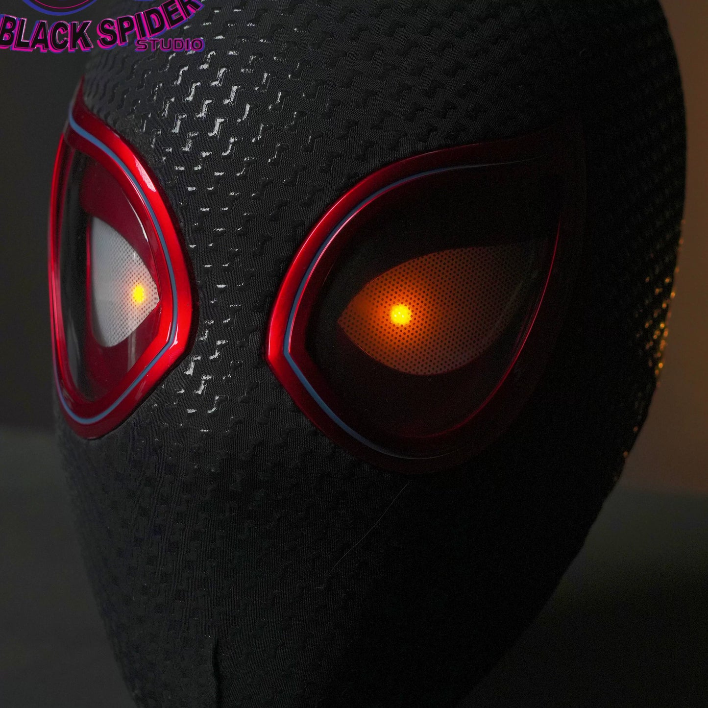 Myers Laser Eye Electric Spider-Man Headgear Eye Movable Blink Halloween Boyfriend Gift