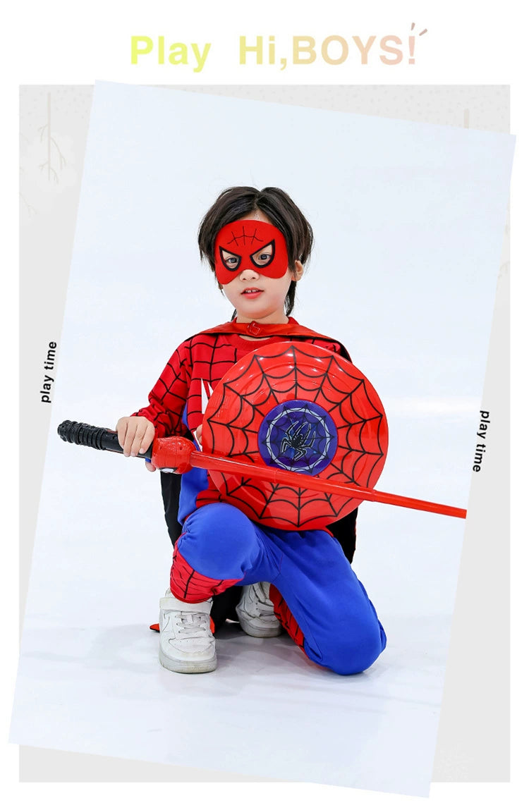 Children's Halloween Spider-Man Autumn Cartoon Sweatshirt