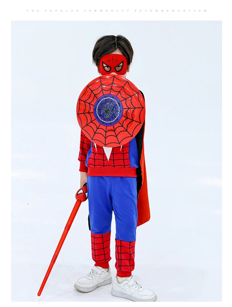 Children's Halloween Spider-Man Autumn Cartoon Sweatshirt