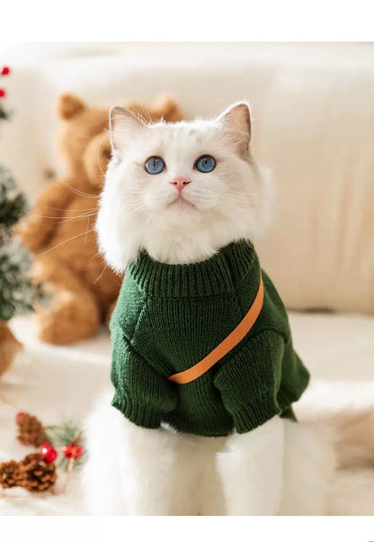 Cat Christmas Sweater Dog Halloween Pet Dressing Halloween Dog Clothes