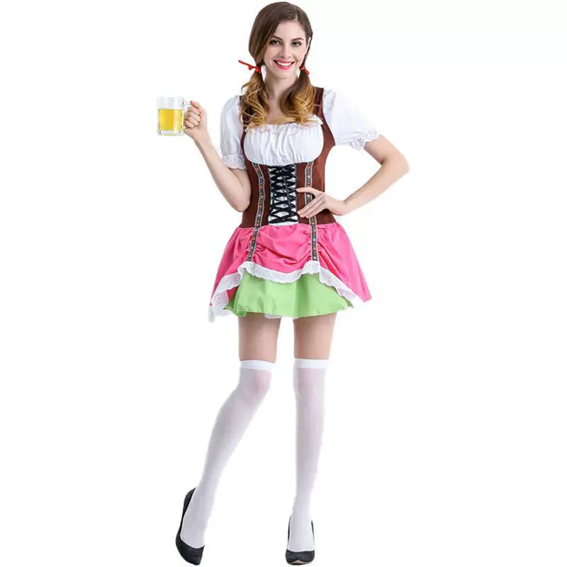 Halloween Queen Costume Bar Waiter Maid Costume