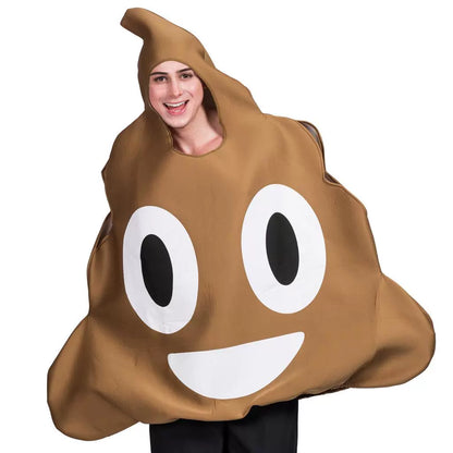 Halloween Costume Adult Cos a Piece of Shit Creative Poop Funny Cosplay Clothes Carnival Party Spoof Poop Costume