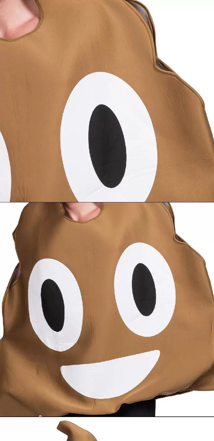 Halloween Costume Adult Cos a Piece of Shit Creative Poop Funny Cosplay Clothes Carnival Party Spoof Poop Costume