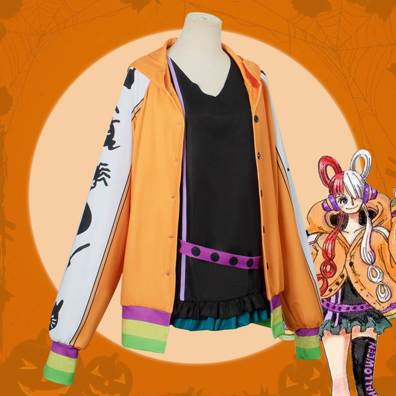 Halloween Cos Costume One Piece Red Theater Version Uta Uta Cos Costume Clothing Coat Wig Role Play