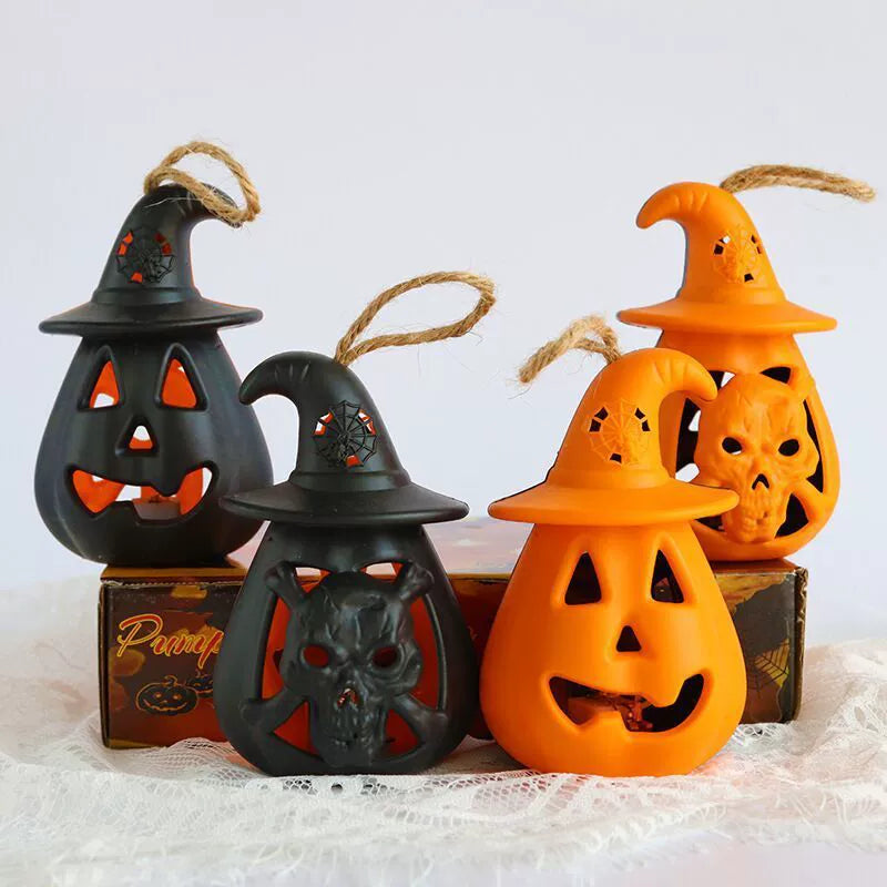 Halloween Pumpkin Lamp Led Skull Satchel Small Bell Pepper Party Funny Atmosphere Atmosphere Prop Decoration Supplies