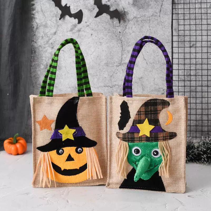 Halloween Handbag Non-Woven Handbag Candy Bag Ghost Festival Pumpkin Bag Decoration Props Gift Bag