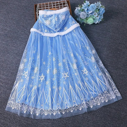 Elsa Frozen Princess Dress Children's Cloak