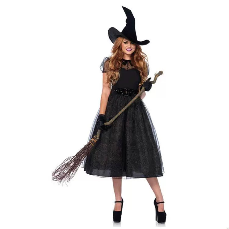 Halloween Cosplay Witch Dress Nightclub Attire Halloween Witch Costume