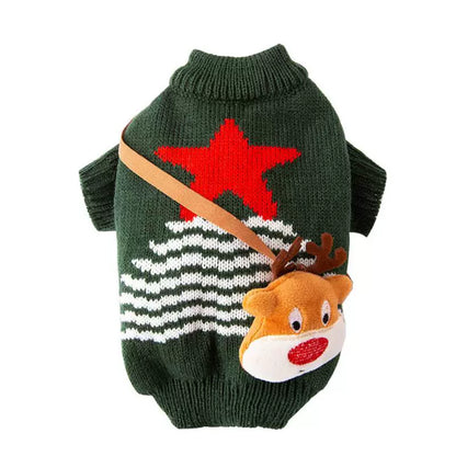 Cat Christmas Sweater Dog Halloween Pet Dressing Halloween Dog Clothes