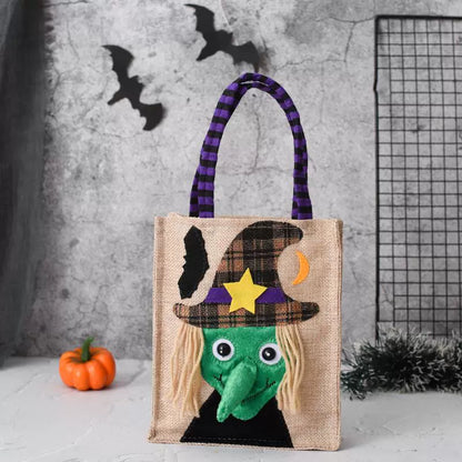 Halloween Handbag Non-Woven Handbag Candy Bag Ghost Festival Pumpkin Bag Decoration Props Gift Bag