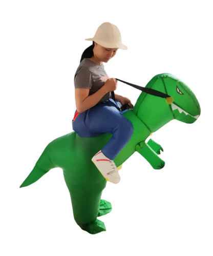 Inflatable Cute Tyrannosaurus Cartoon Kids Mount Doll