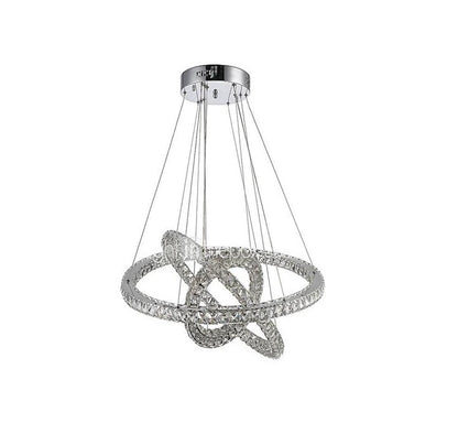 Modern Minimalist Toroidal Led Three-Sided Crystal Chandelier Lamp in the Living Room Restaurant Bedroom Light Circle-Shaped Lamp Lighting